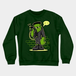 LOW BAT frankenstein Crewneck Sweatshirt